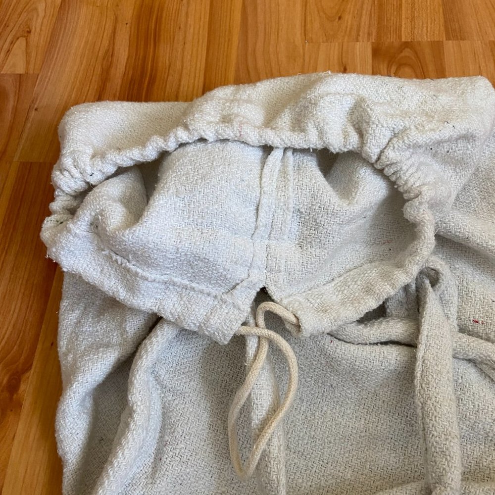 Drawstring Backpack Burlap Duffle Bag Beach Bag - image 4